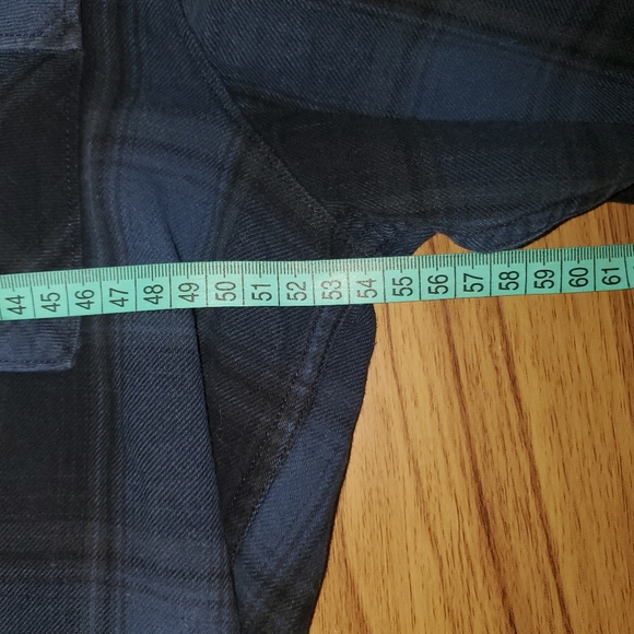 Fox Racing Plaid Flannel Long Sleeve Medium Blue Black Y2K - Picture 5 of 9